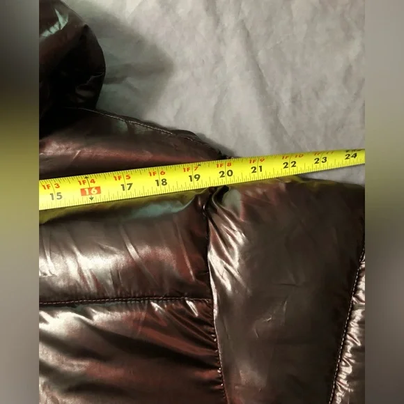 American Eagle shiny puffer coat M - Picture 14 of 15